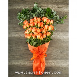 36 Orange Roses Bouquet